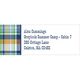 Navy and Orange Madras Plaid Return Address Labels Image 2 of 2